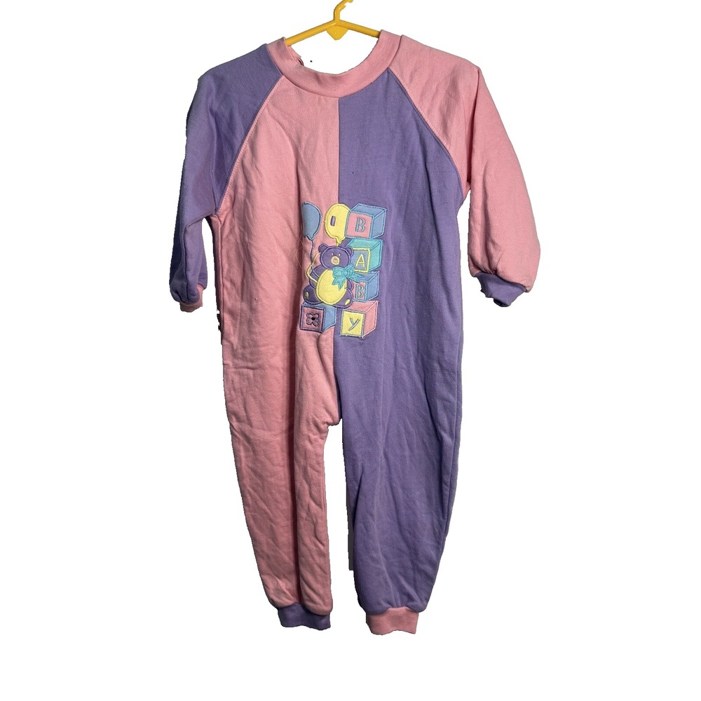 friend vintage pink purple sleeper size 80‎